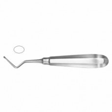 Modell USA Bone Curette Oval - Fig. 3 - Left Stainless Steel, 15.5 cm - 6"